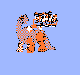 Color a Dinosaur (USA) Title Screen
